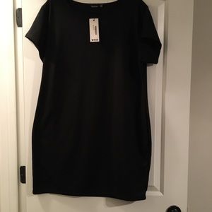 NWT Black Plus Size 20 Boohoo Mini Dress